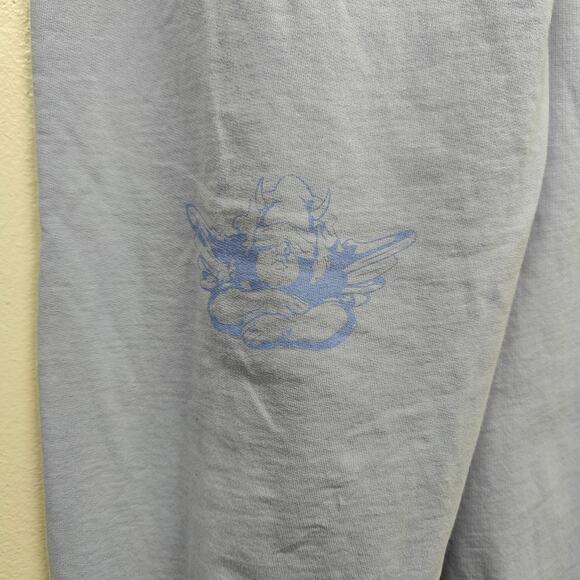 Boys Lie Talk To The Hand Sweatpants Womens‎ XS Blue Devil Graphic Joggers - Picture 6 of 9